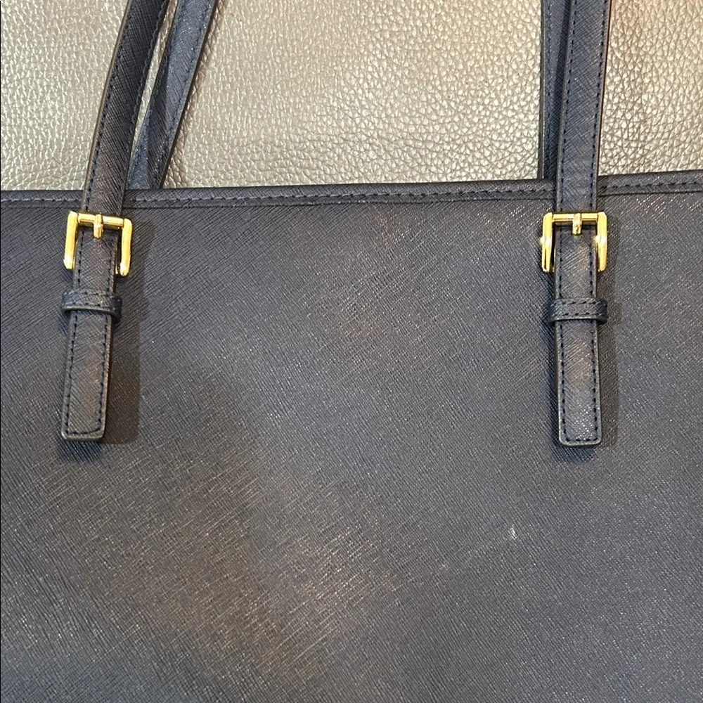 Michael Kors Jet Set Laptop Bag, Navy - Picture 10 of 15